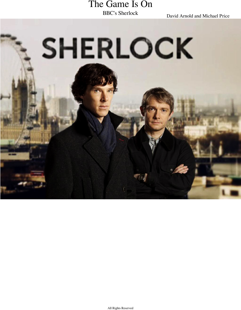 Sherlockand Watson B B C Series