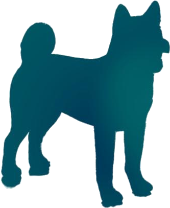 Shiba Inu Silhouette Graphic