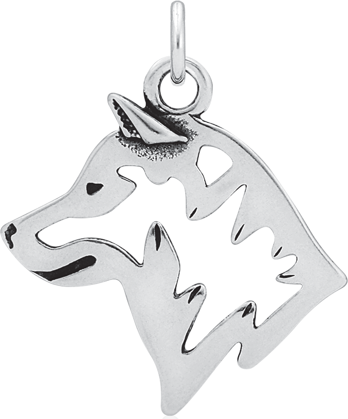 Shiba Inu Silhouette Pendant