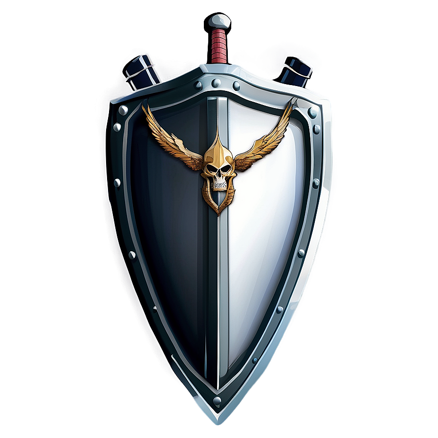 Shield Vector With Swords Png Auf55