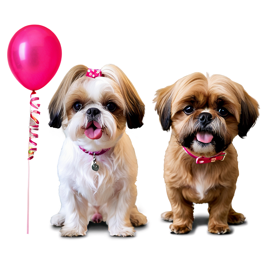 Shih Tzu Birthday Party Png 06242024