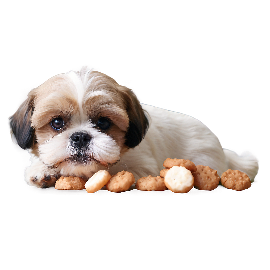 Shih Tzu Eating Treats Png 06242024