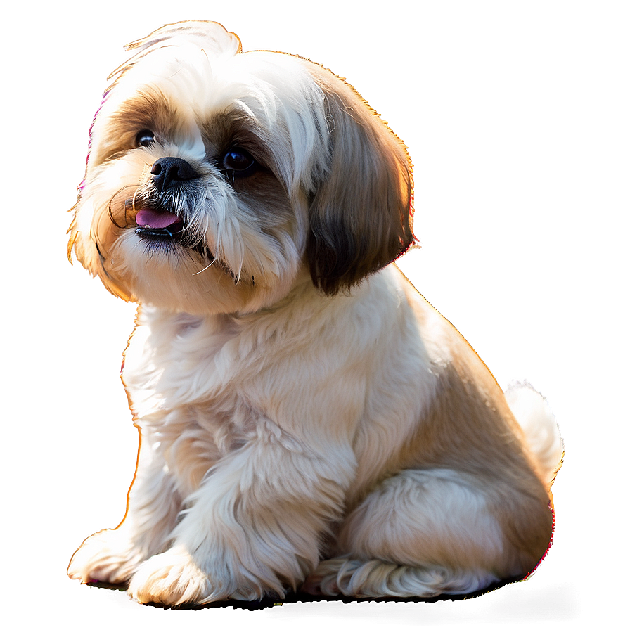 Shih Tzu Enjoying Sunshine Png Cpb68