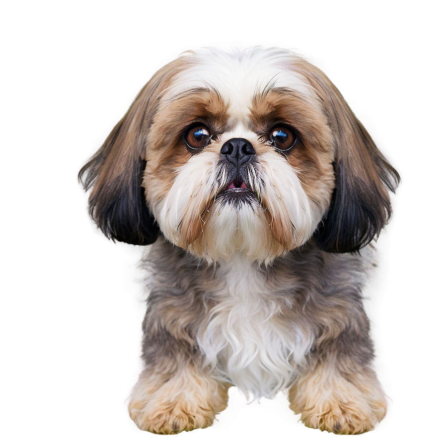 Shih Tzu With Colorful Background Png Dlm28