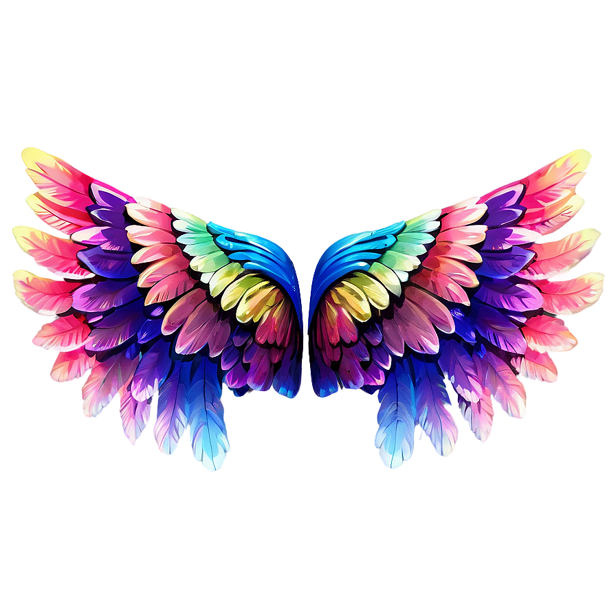 Shimmering Angel Wings Background Png Xyk