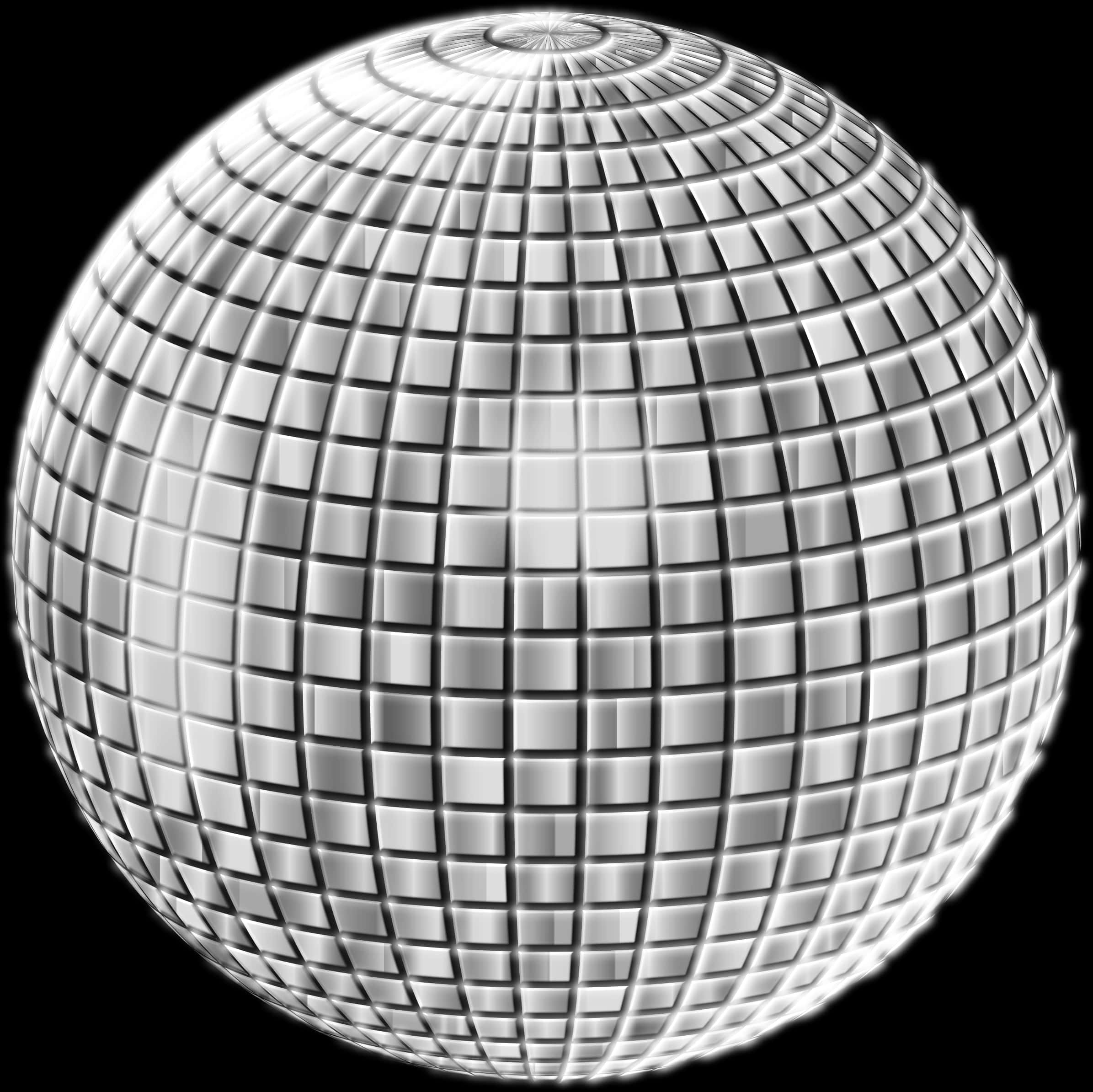 Shimmering Disco Ball Graphic