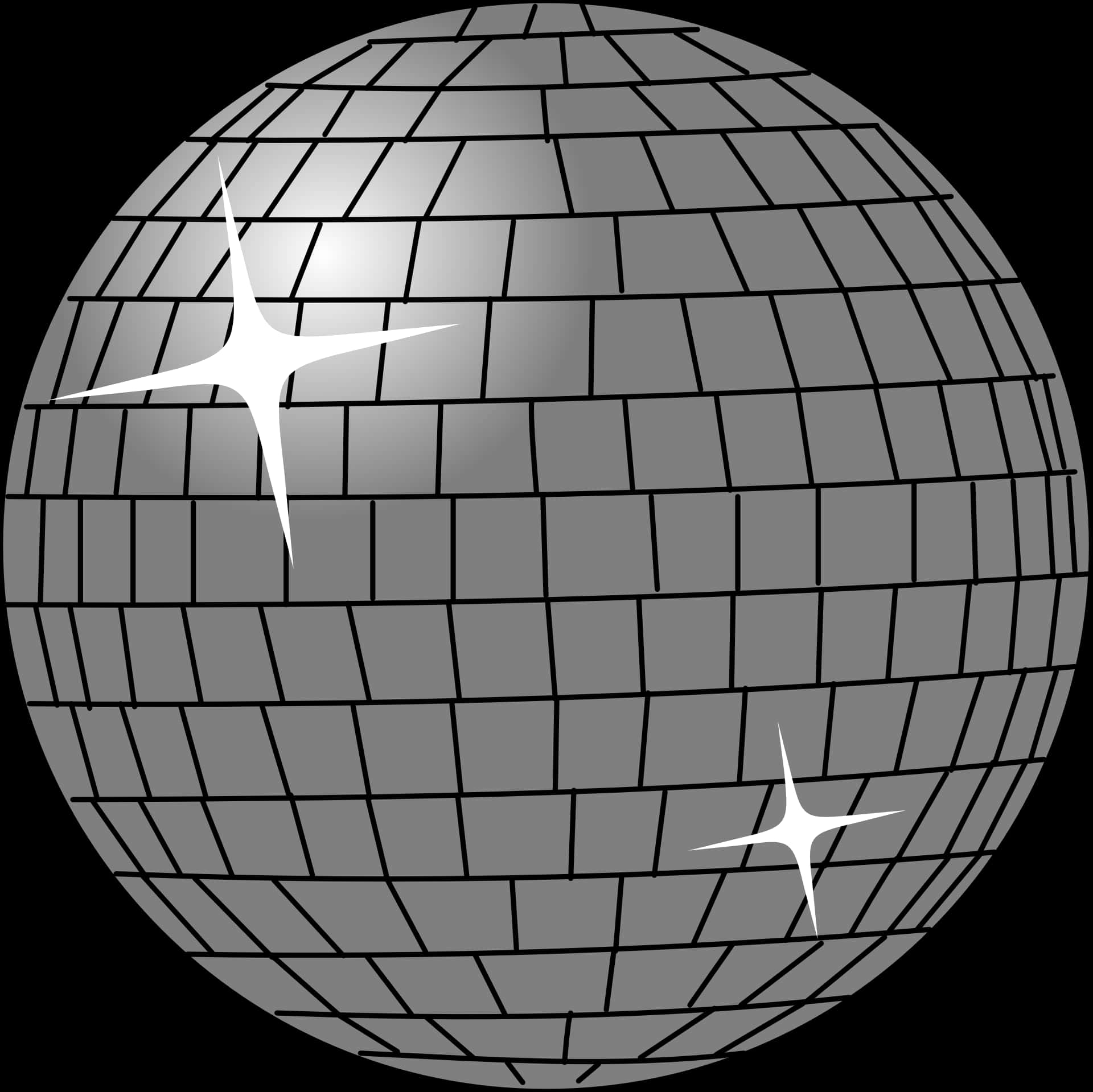 Shimmering Disco Ball Illustration