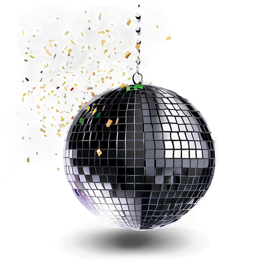 Shimmering Disco Ballwith Confetti