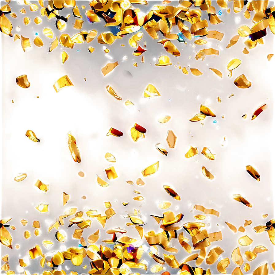 Shimmering Gold Confetti Png Pqv