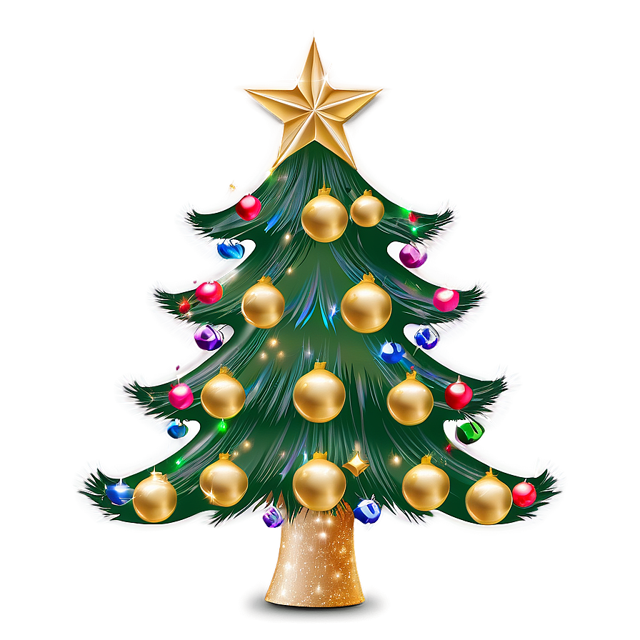 Shimmering Noel Tree Png Pde94