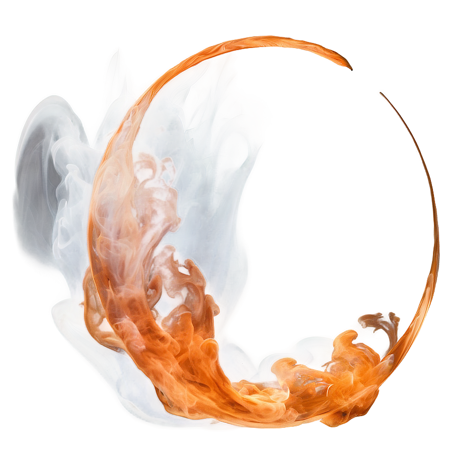 Shimmering Orange Smoke Mystery Png Xux43