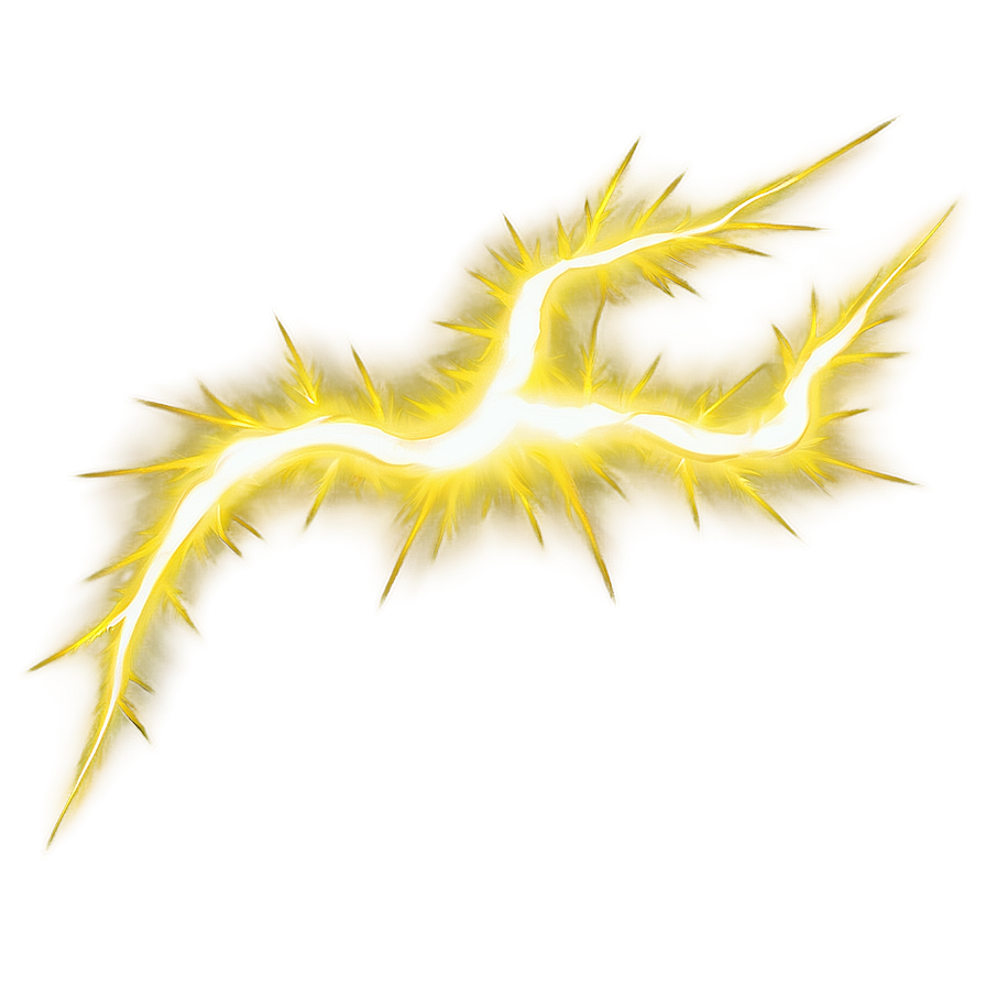 Shimmering Yellow Lightning Png Sfl48