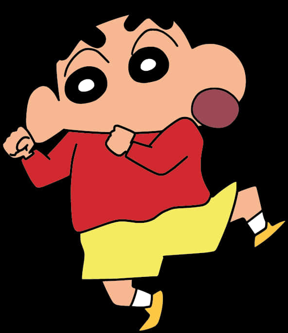 Shin Chan Animated Character Running