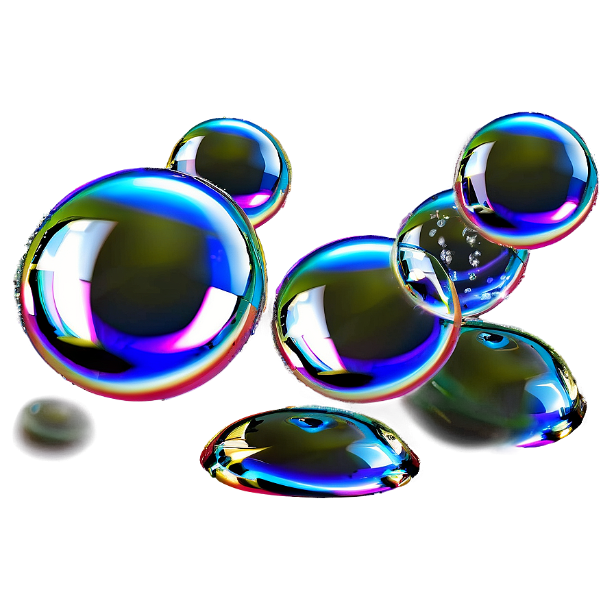 Shine Bubbles Floating Png 05042024