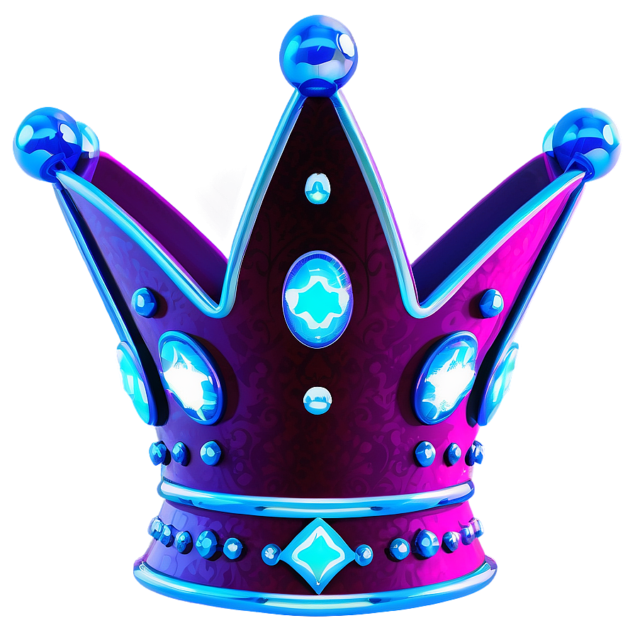 Shining Neon Crown Clipart Png 20