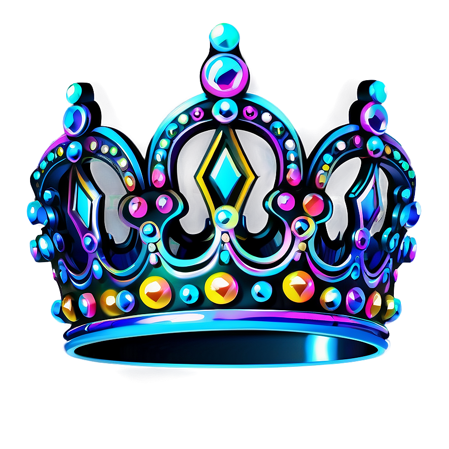 Shining Neon Crown Clipart Png Xcj55