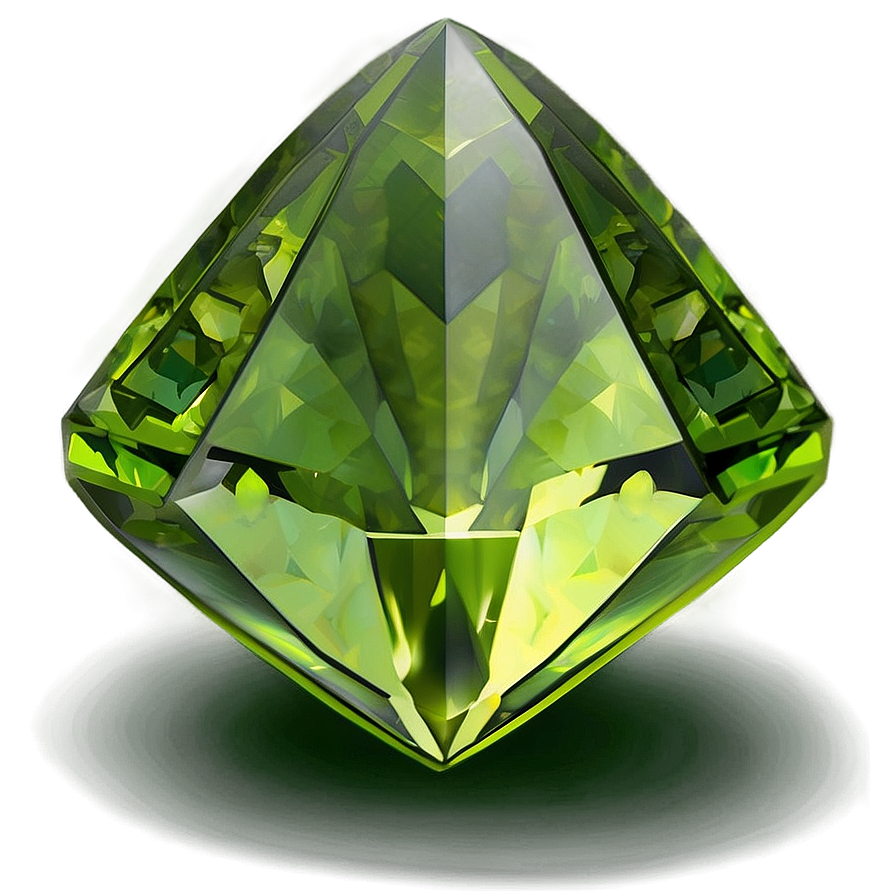 Shining Peridot Gem Png Kch