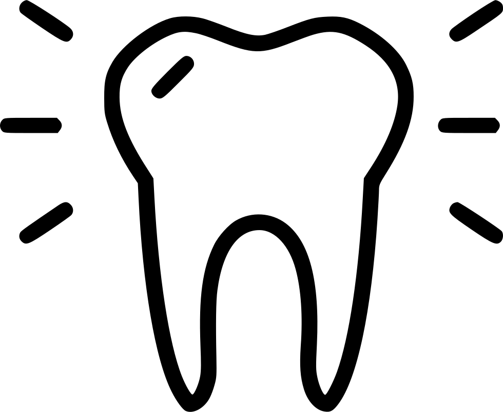 Shining Tooth Outline Icon