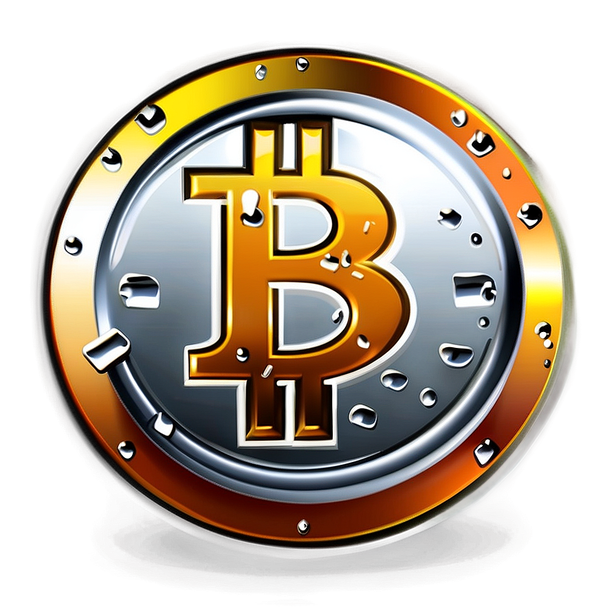 Shiny Bitcoin Emblem Png 05212024