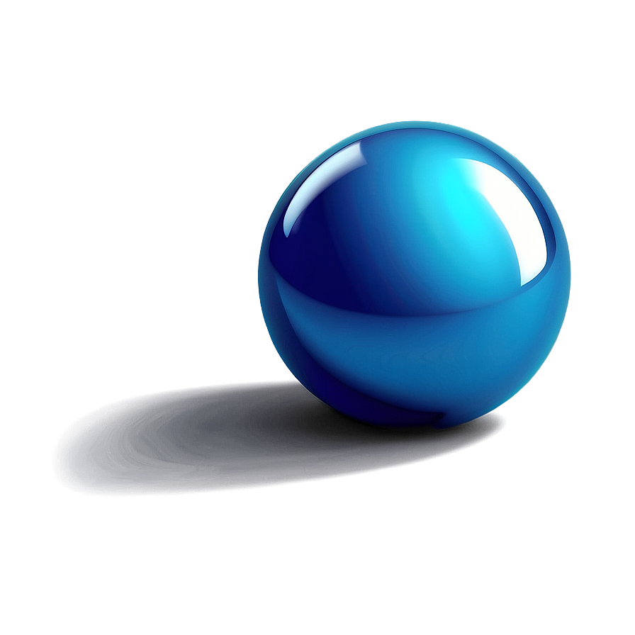 Shiny Blue Ball Png 06132024