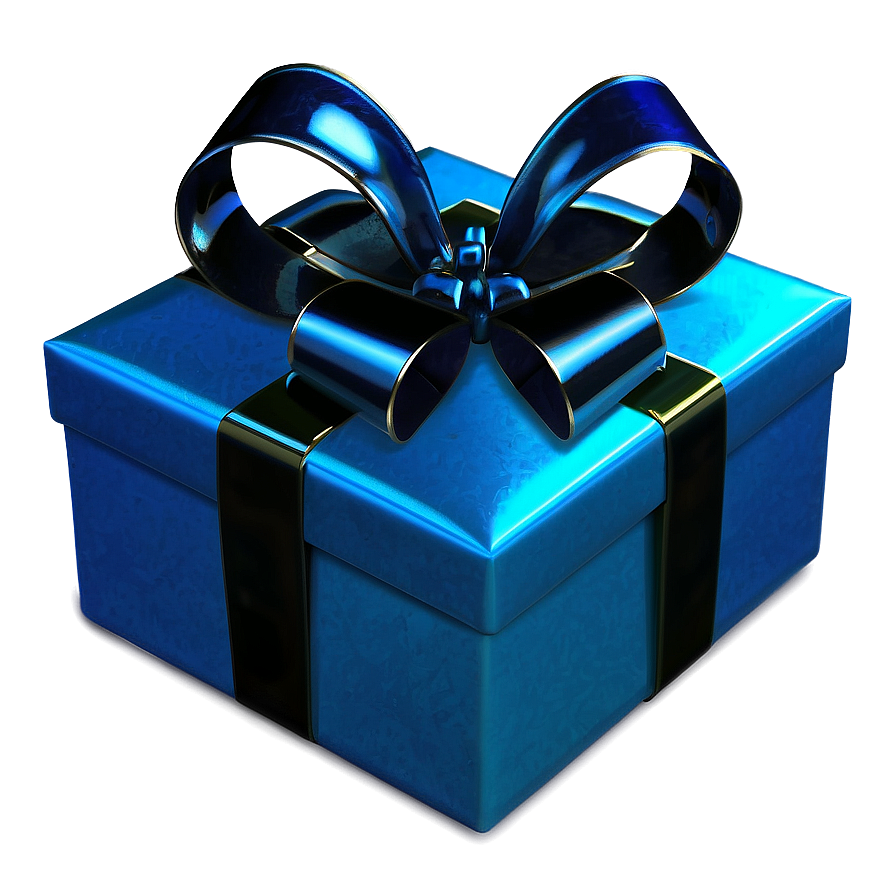 Shiny Blue Gift Box Png 05062024