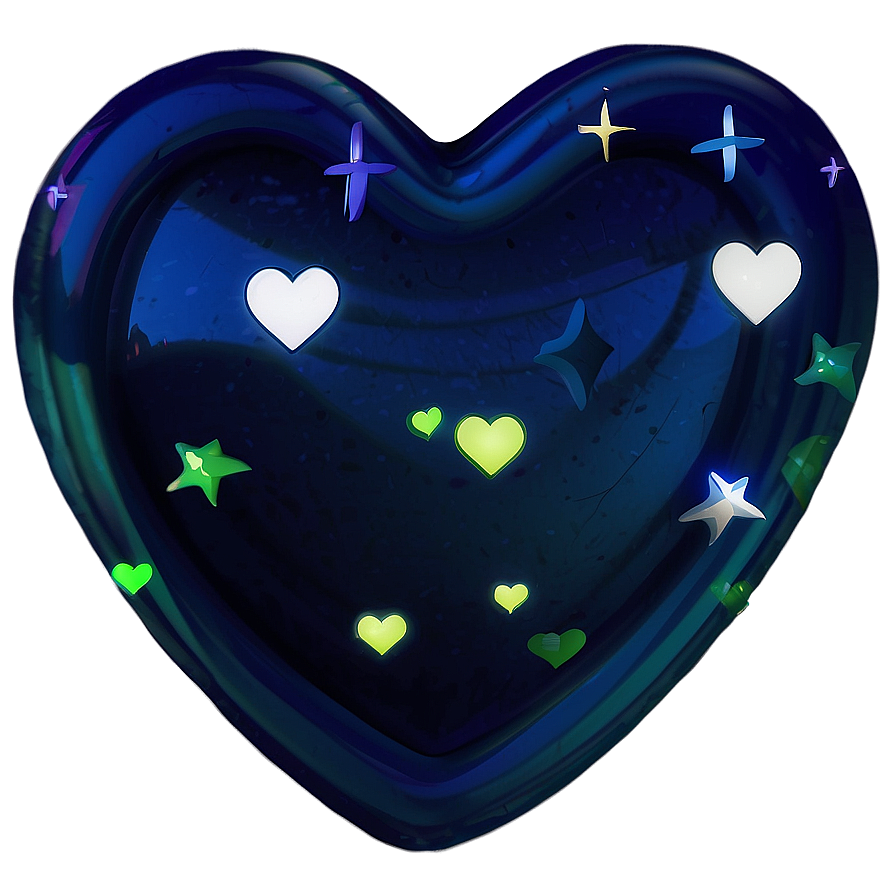 Shiny Blue Heart Symbol Png Tyw67