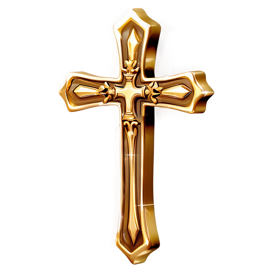 Shiny Cross Outline Png Kqy