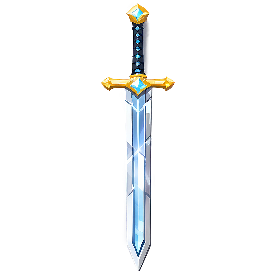 Shiny Diamond Sword Graphic Png 05252024