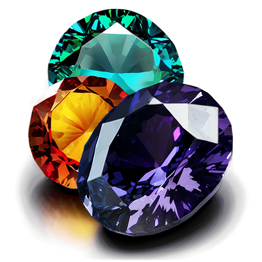 Shiny Gemstones Png 34