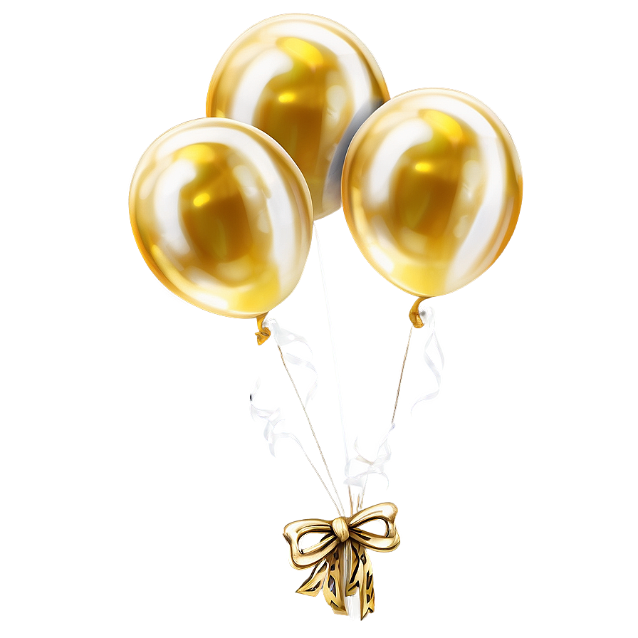 Shiny Gold Balloon Png Wdh60