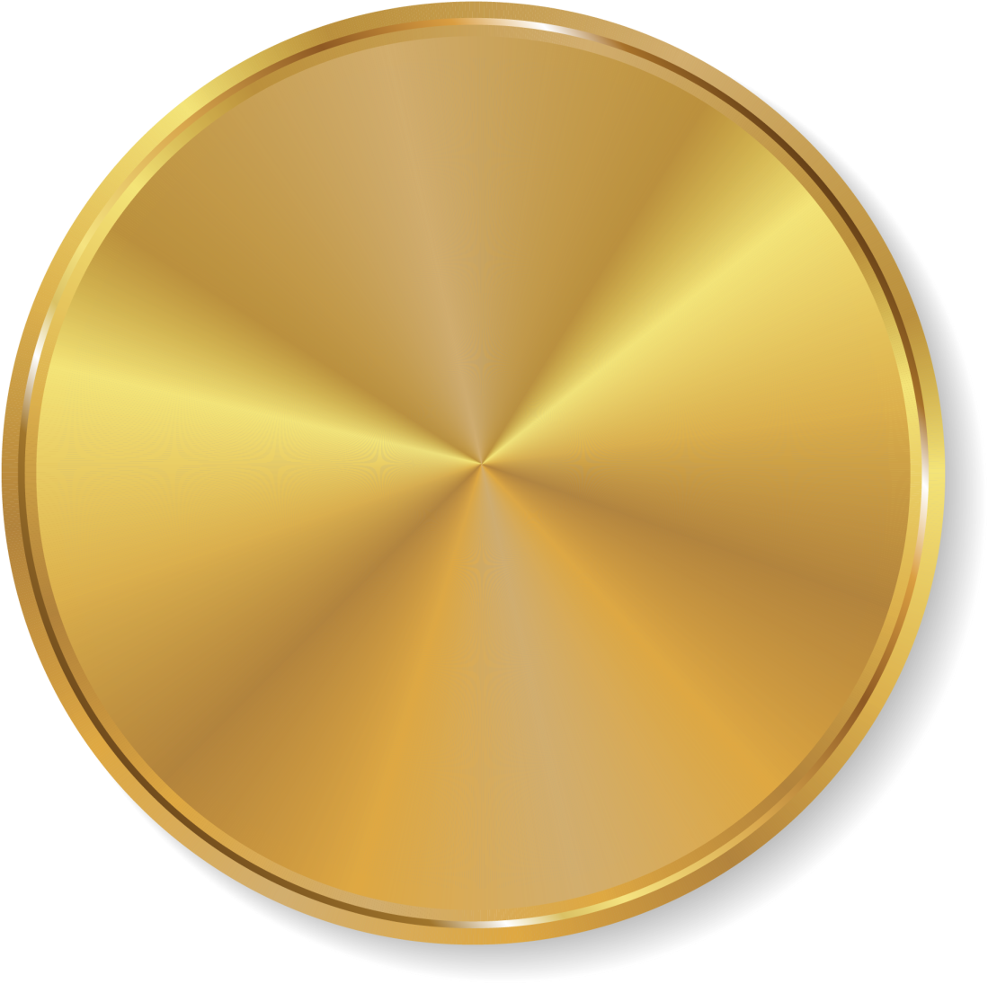 Shiny Gold Coin Graphic
