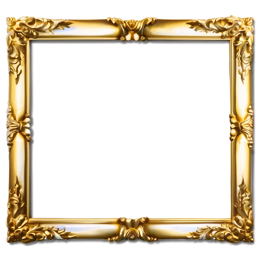 Shiny Gold Frame Png 79