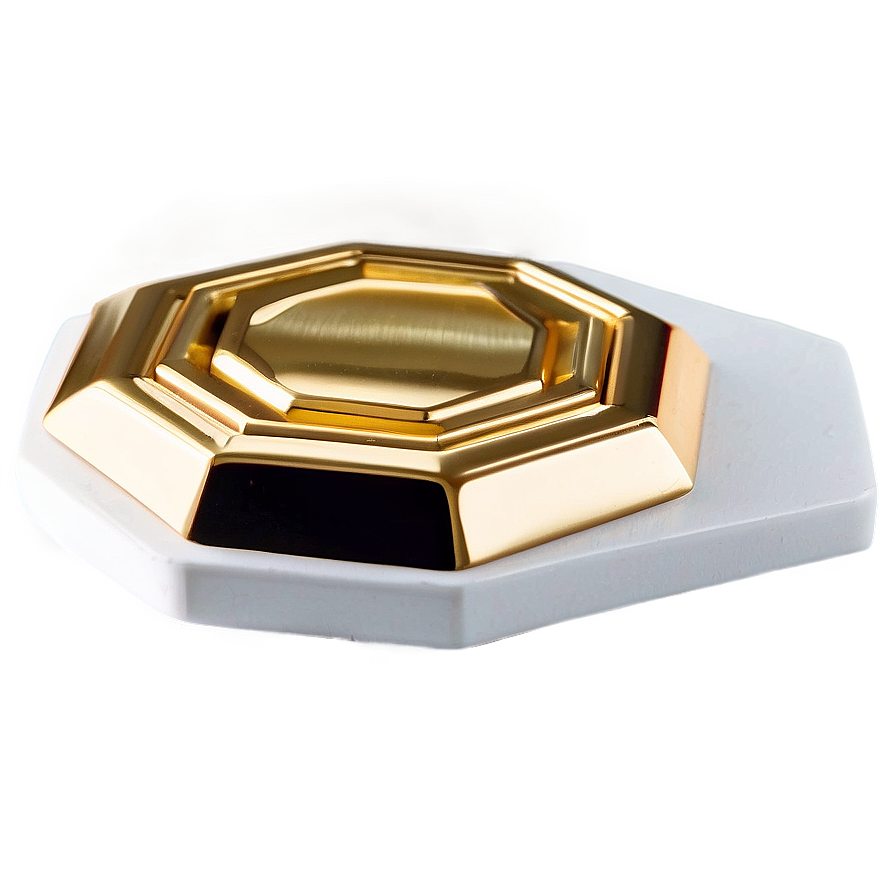 Shiny Gold Octagon Png Tog46