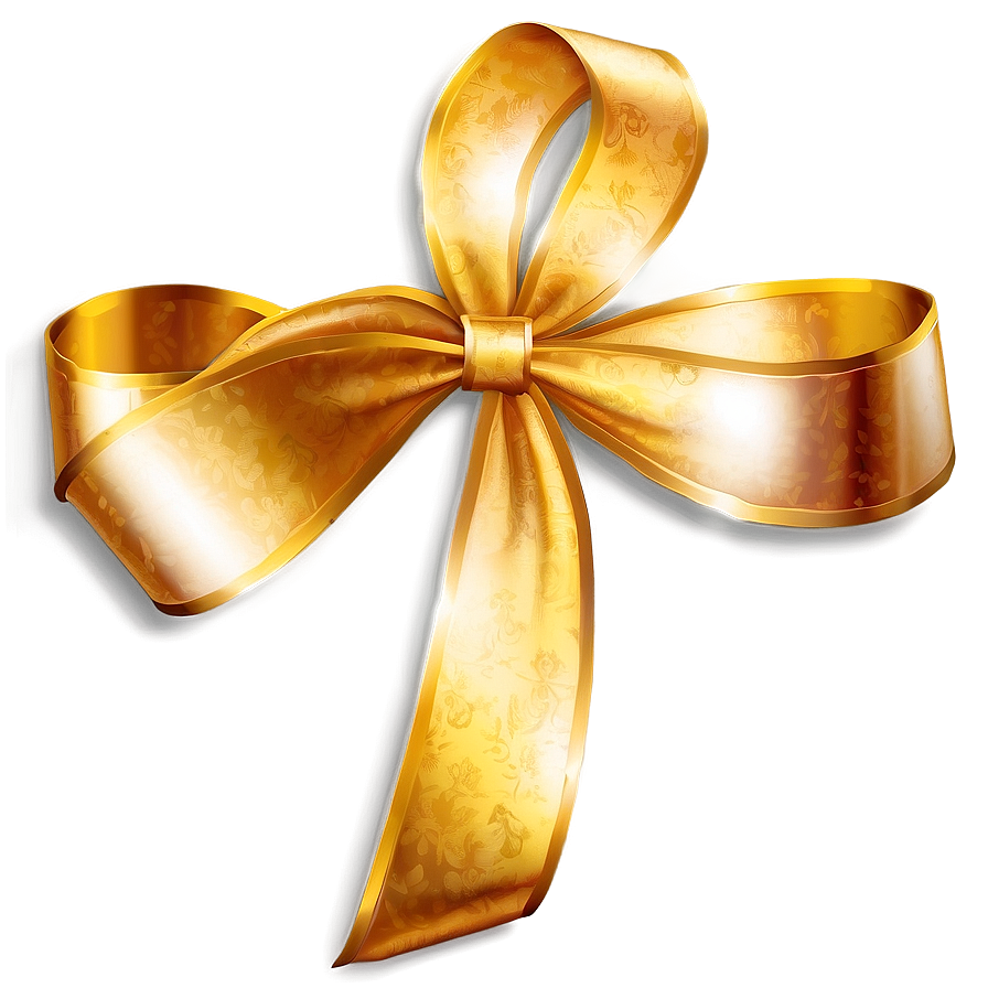 Shiny Gold Ribbon Png Iog44