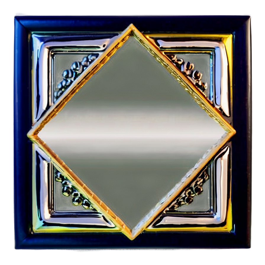 Shiny Gold Square Frame Png Dev