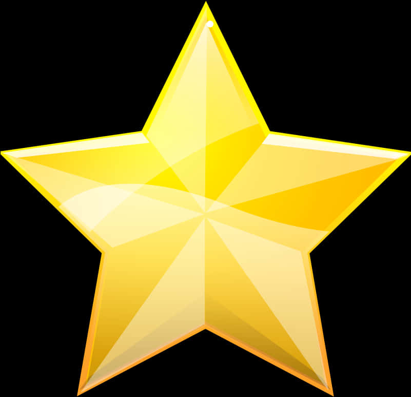 Shiny Gold Star Graphic