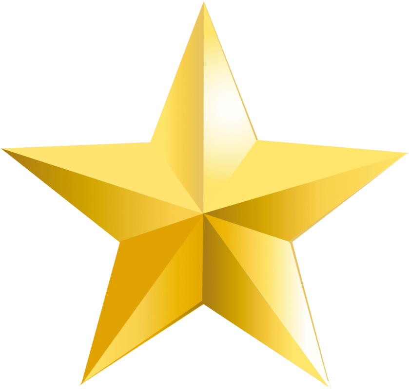 Shiny Gold Star Graphic