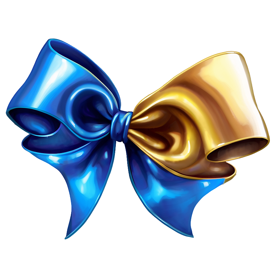 Shiny Golden Bow Png 05042024