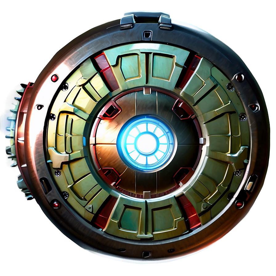 Shiny Iron Man Reactor Png Djd29