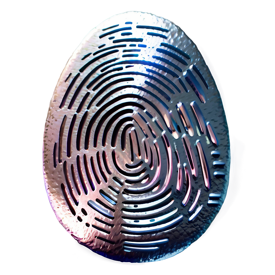 Shiny Metallic Fingerprint Png 05242024