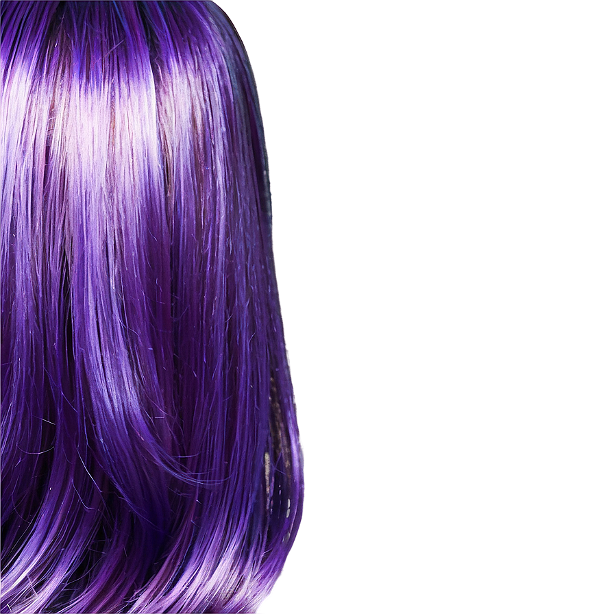 Shiny Metallic Purple Hair Png 75