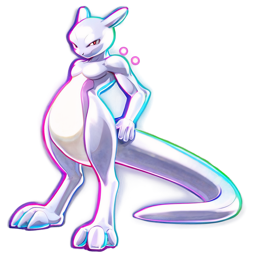 Shiny Mewtwo Graphic Png 05212024