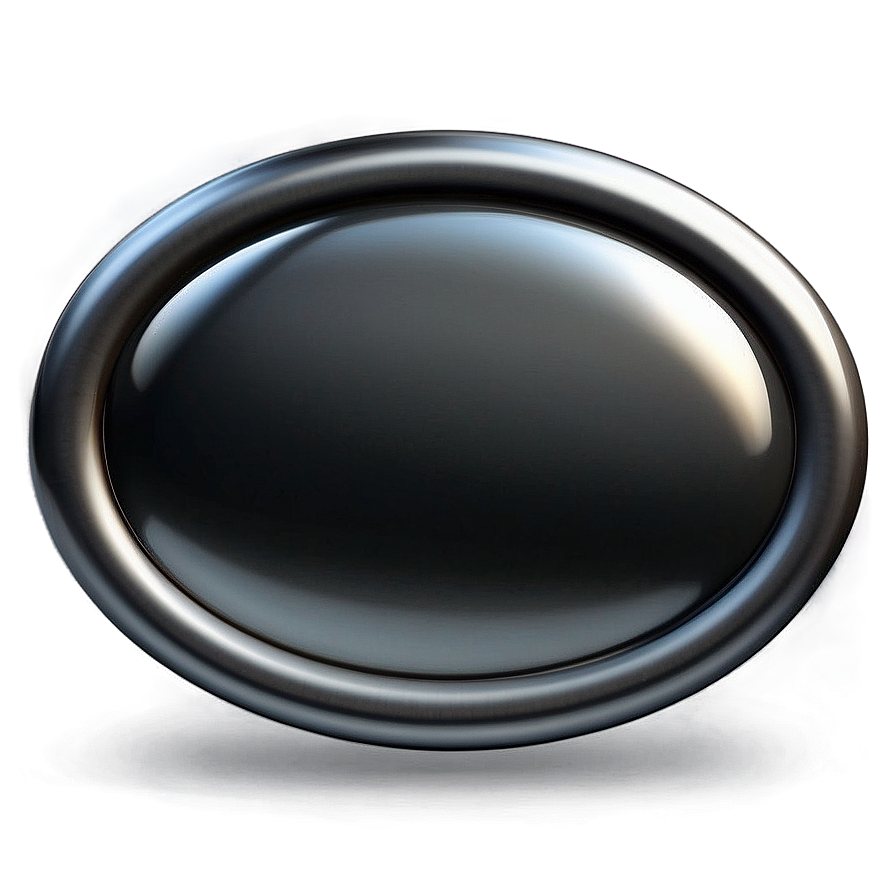 Shiny Oval Button Png Rim