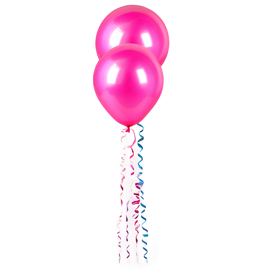 Shiny Pink Balloons Decoration Png 84