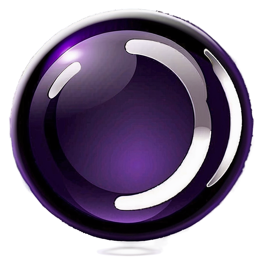 Shiny Purple Circle Symbol Png 06202024