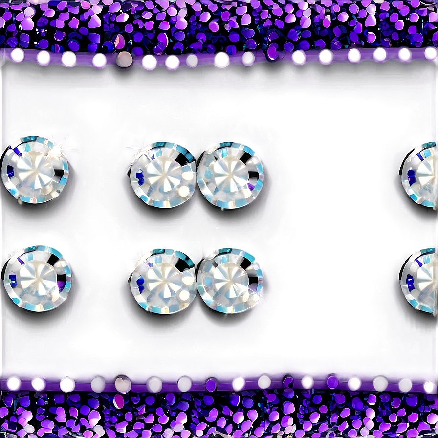 Shiny Purple Sequin Border Png Wkq97