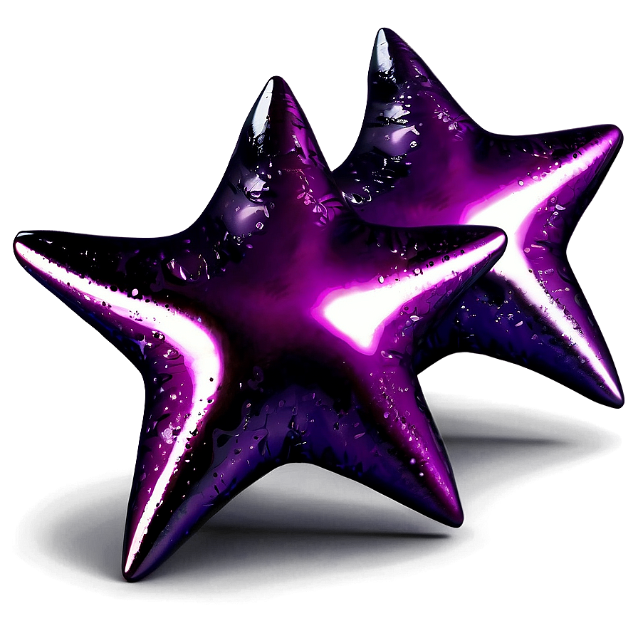 Shiny Purple Star Design Png Pnp9