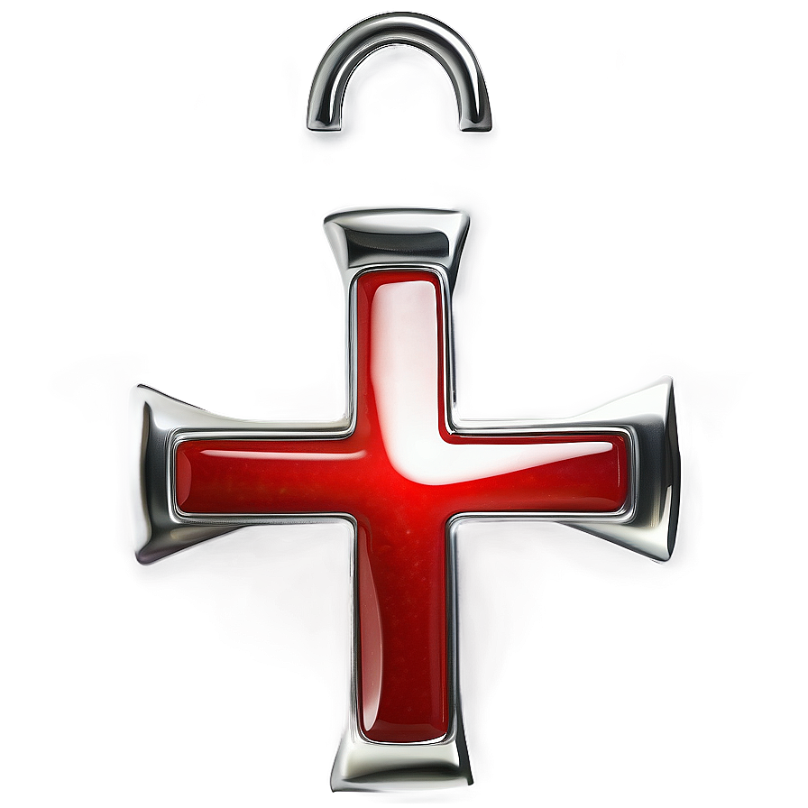 Shiny Red Cross Png Mqk