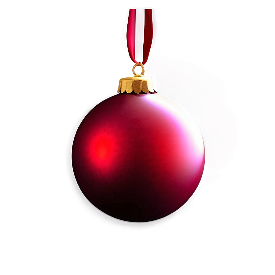 Shiny Red Ornament Png 7