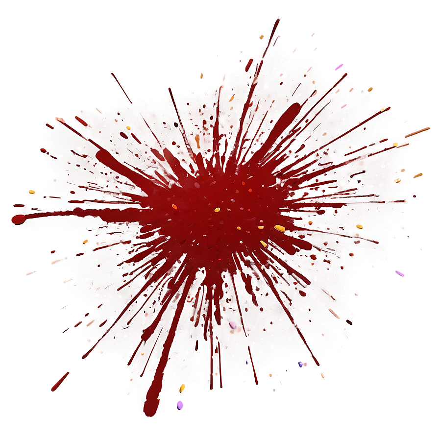 Shiny Red Splatter Png 06132024